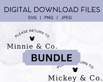 BUNDEL Terug naar muiskop digitale download SVG PNG Jpeg