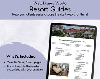 WDW Reisagent Klant Resortgidsen Sjablonen Canva