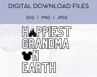 Gelukkigste oma op aarde SVG: vakantie gesneden bestand (digitale download)