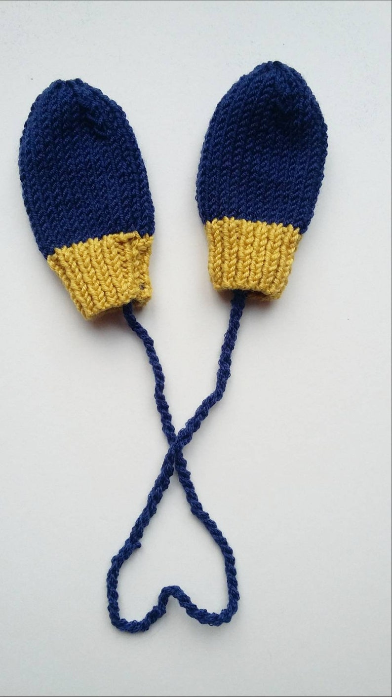 Baby Mittens Baby Girl Mittens Baby Boy Mittens Knitted Etsy