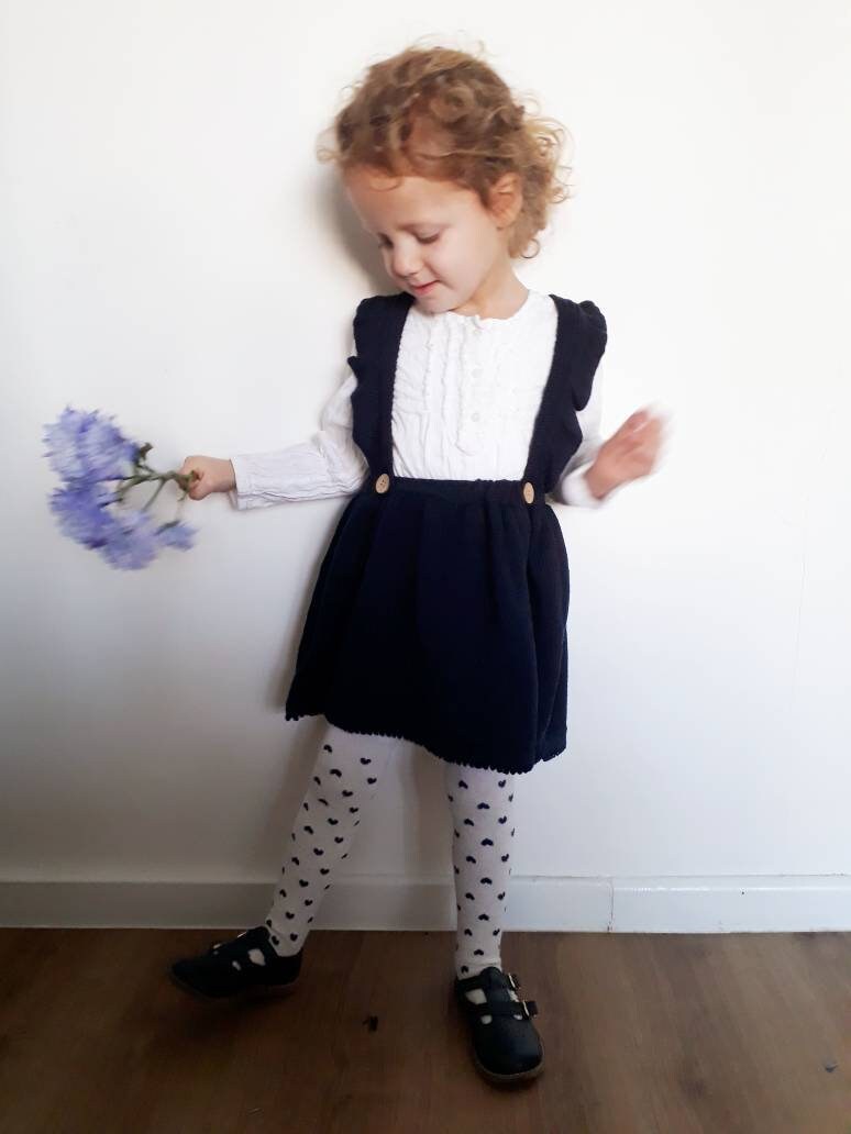 navy pinafore