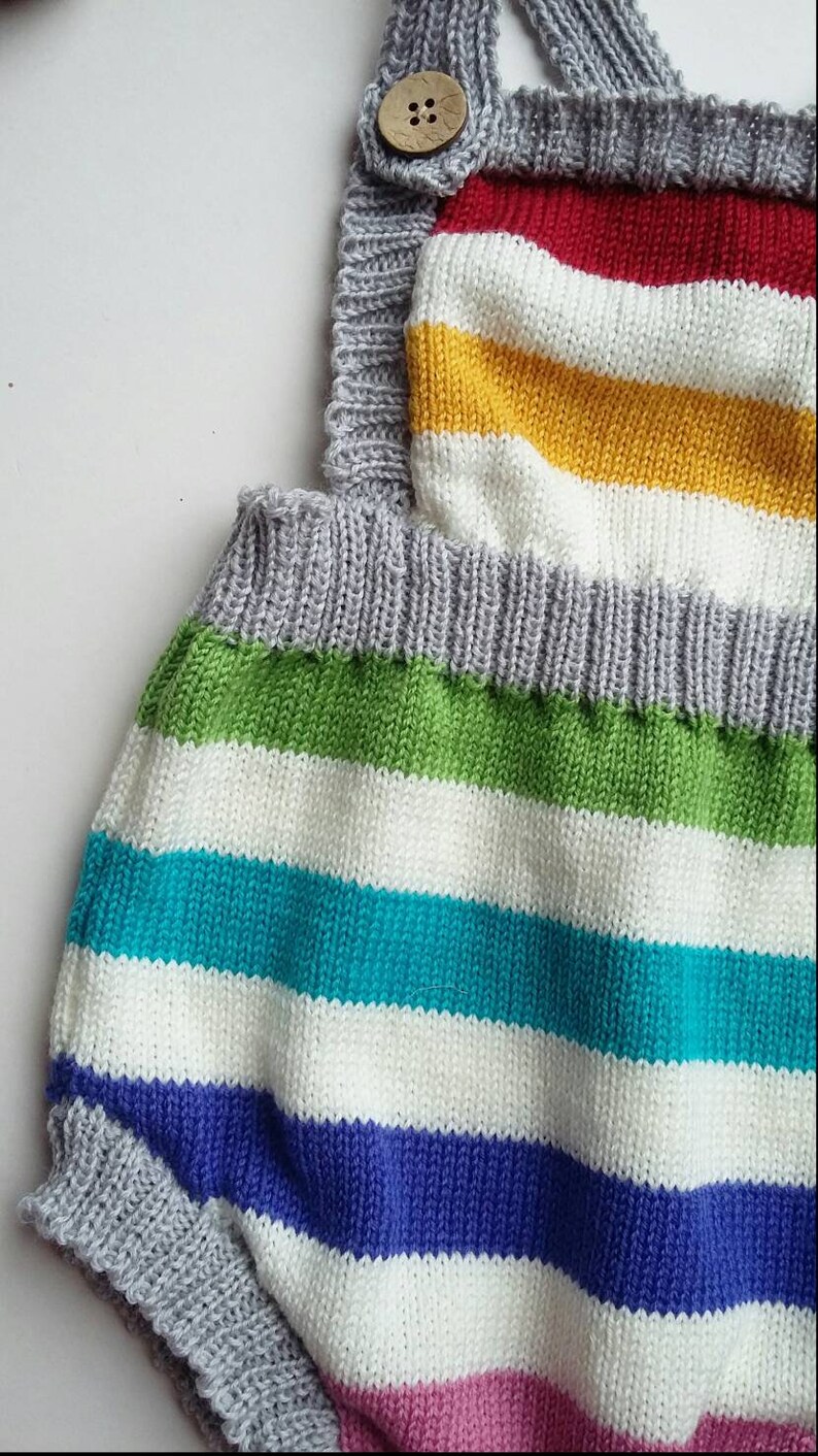 unisex baby romper knitted baby clothes Rainbow baby clothes rainbow baby gift baby boy romper baby girl romper rainbow romper