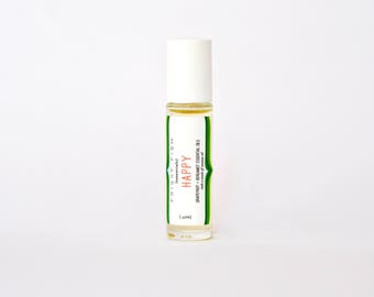 HAPPY is a light citrus blend of grapefruit and bergamot essential oils to uplift your mood and