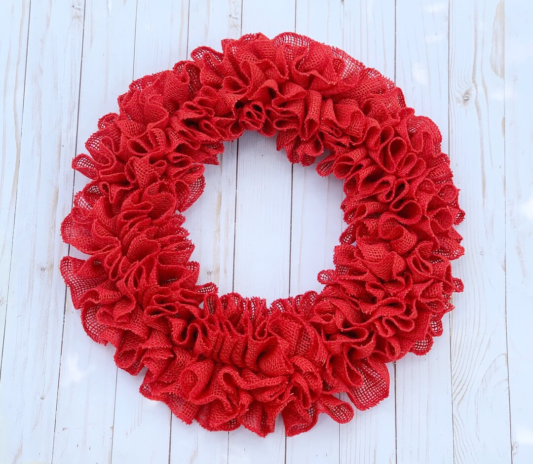 Red Wreath for Front Door Year Round Plain DIY Wreath Base - Etsy