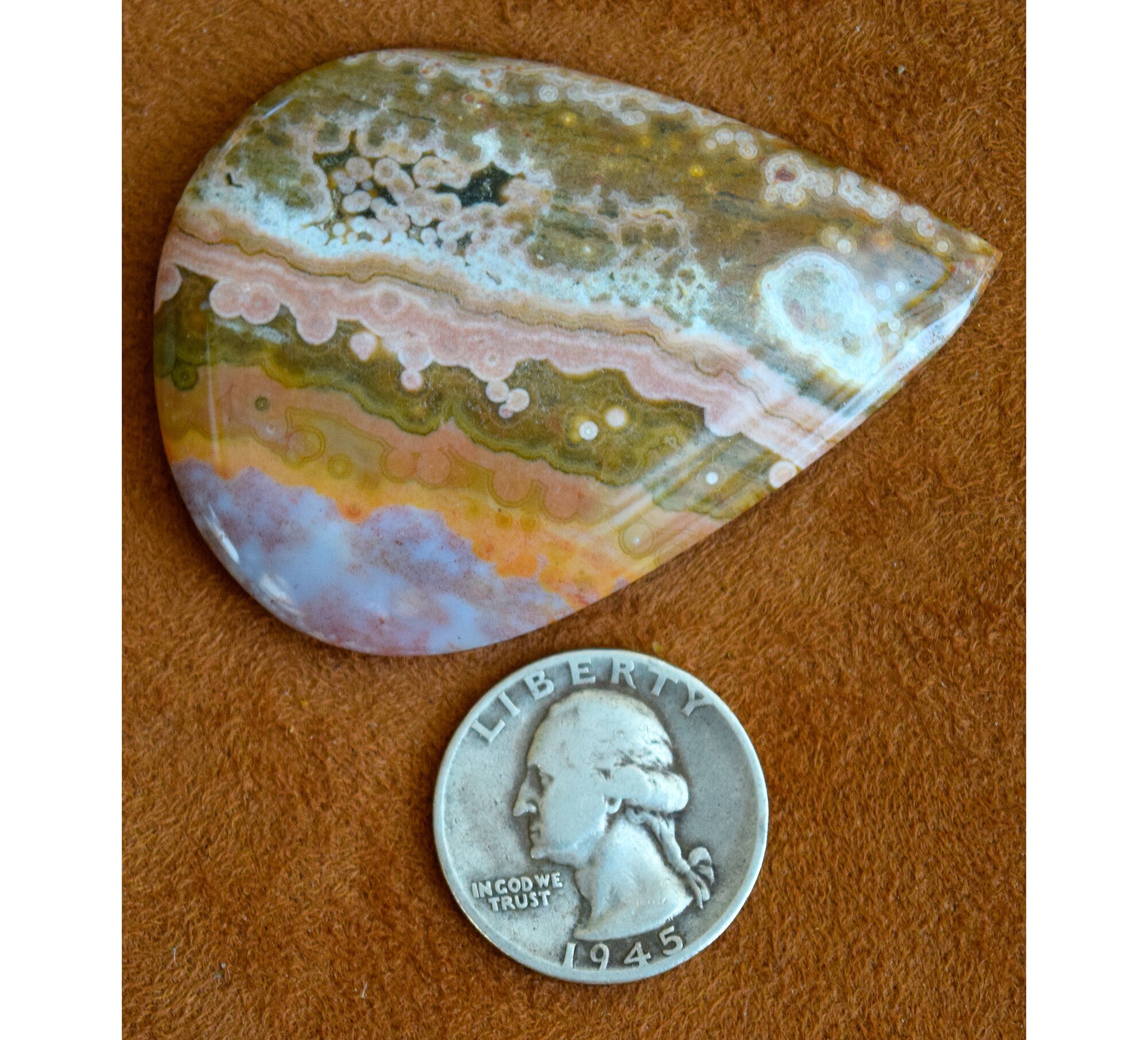 EXTREMELY RARE! HUGE Ocean Jasper Collector Gem From Decades Ago