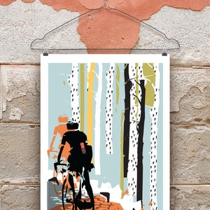 Cycling Print, Set of 2 Cycling Prints, Prints for Cyclists image 2