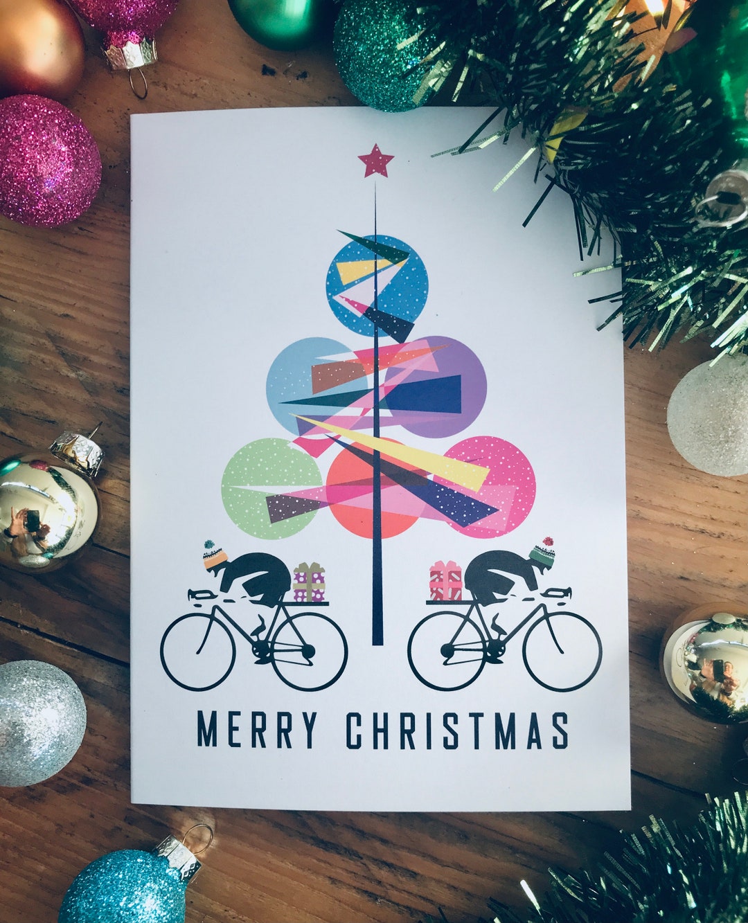 Cycling christmas card