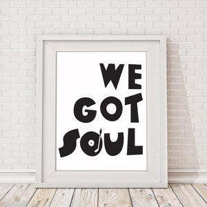 Soul Music Print. Northern Soul Print. Northern Soul Poster. Valentines Day image 1