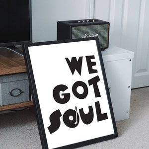 Soul Music Print. Northern Soul Print. Northern Soul Poster. Valentines Day image 5