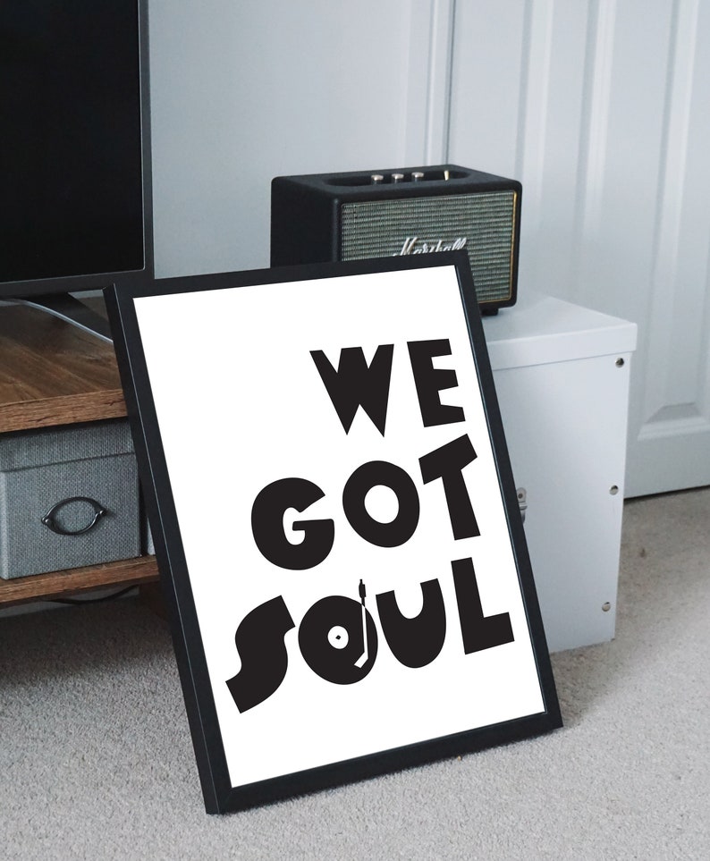 Soul Music Print. Northern Soul Print. Northern Soul Poster. Valentines Day image 5