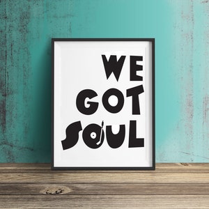 Soul Music Print. Northern Soul Print. Northern Soul Poster. Valentines Day image 2