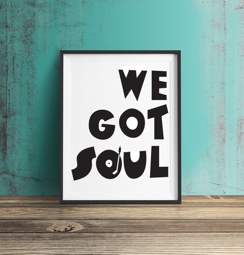 Soul Music Print. Northern Soul Print. Northern Soul Poster. Valentines Day image 2