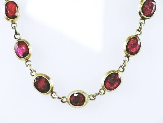 Real Red Ruby Sterling Silver Bracelet: Flexible … - image 2