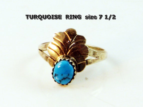 Sleeping Beauty Ring, Blue Turquoise Ring, Sky Bl… - image 8