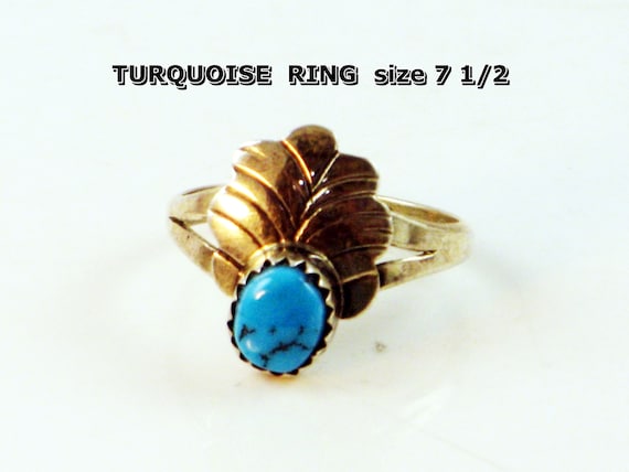 Sleeping Beauty Ring, Blue Turquoise Ring, Sky Bl… - image 2