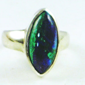 Azurite Malachite, Blue Azurite Ring, Green Malachite Ring, Blue Green Gemstone, Azurite Ring, Malachite Ring, Natural Gemstone, Sterling