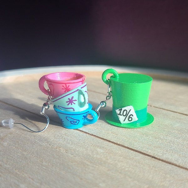 Mad Hatter Tea Cup Earrings!