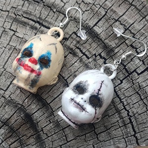 Creepy Baby Head Doll Earrings!