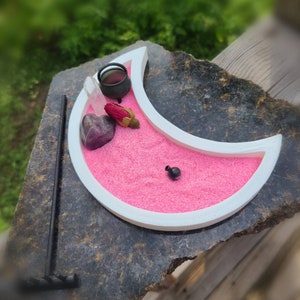 Custom Calming Crescent Moon Zen Garden - Etsy