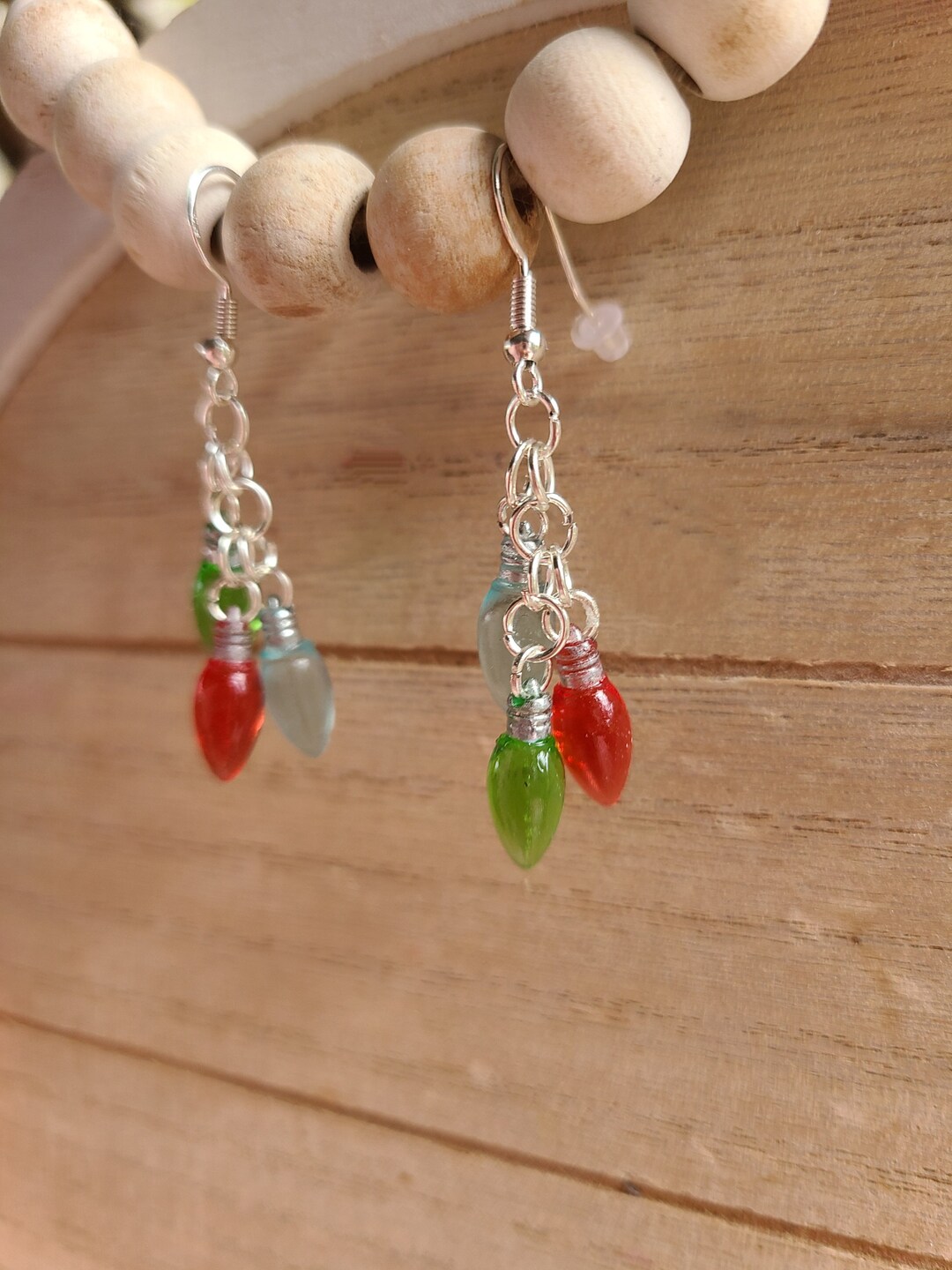 Holiday Christmas Light Bulb Earrings Etsy