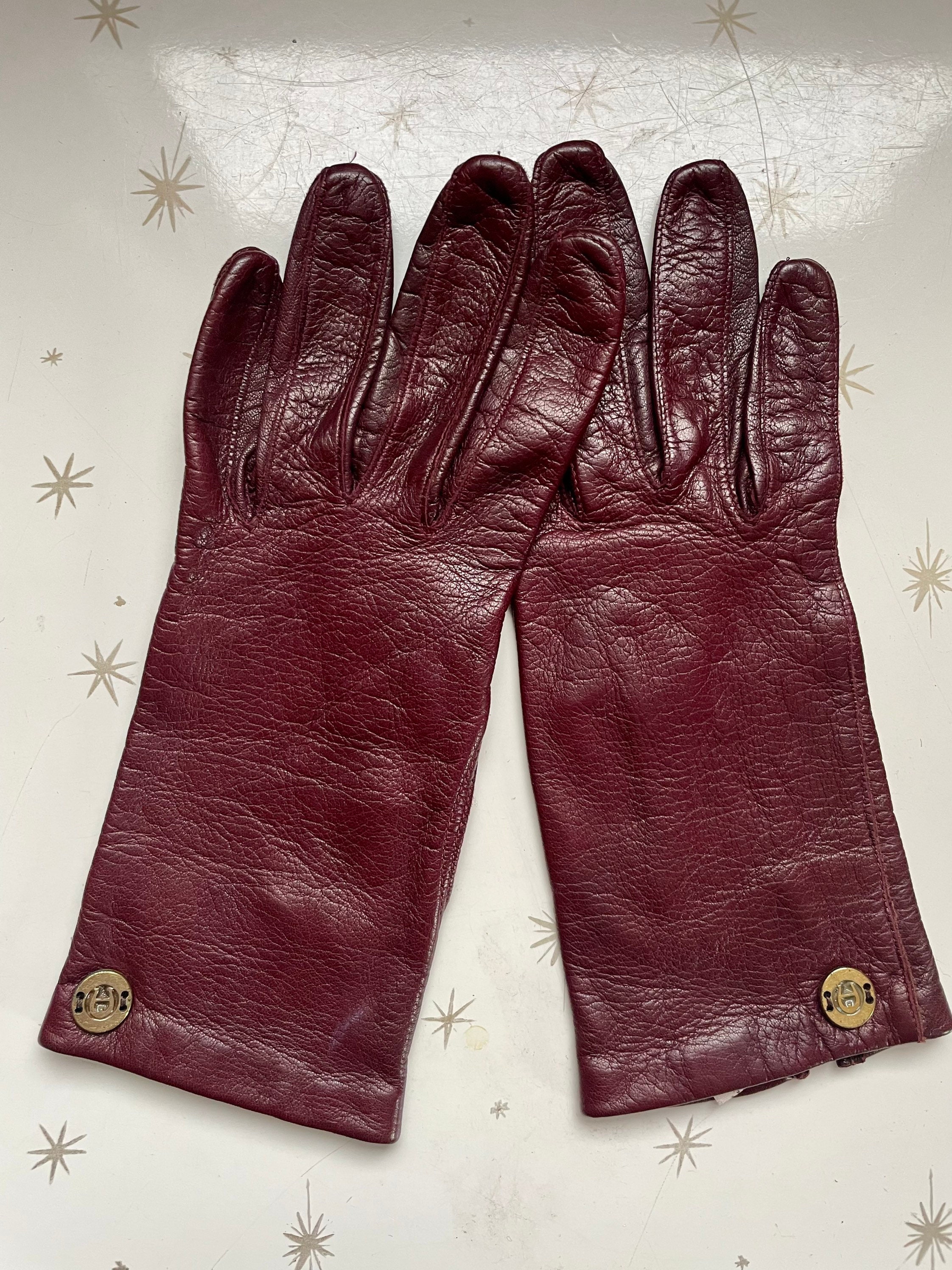 1970s Vintage Etienne Aigner Burgundy Oxblood Leather Gloves Etsy UK