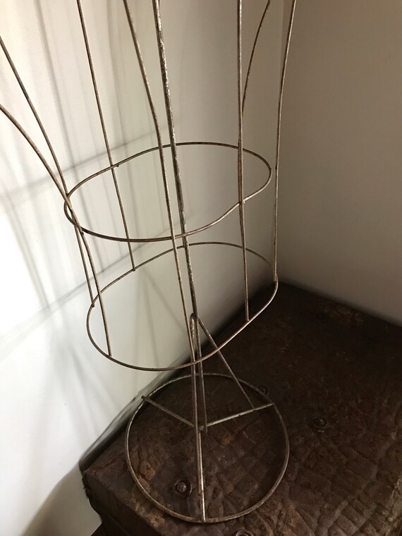 Antique French Wire Mannequin Mid Century Menswear Torso