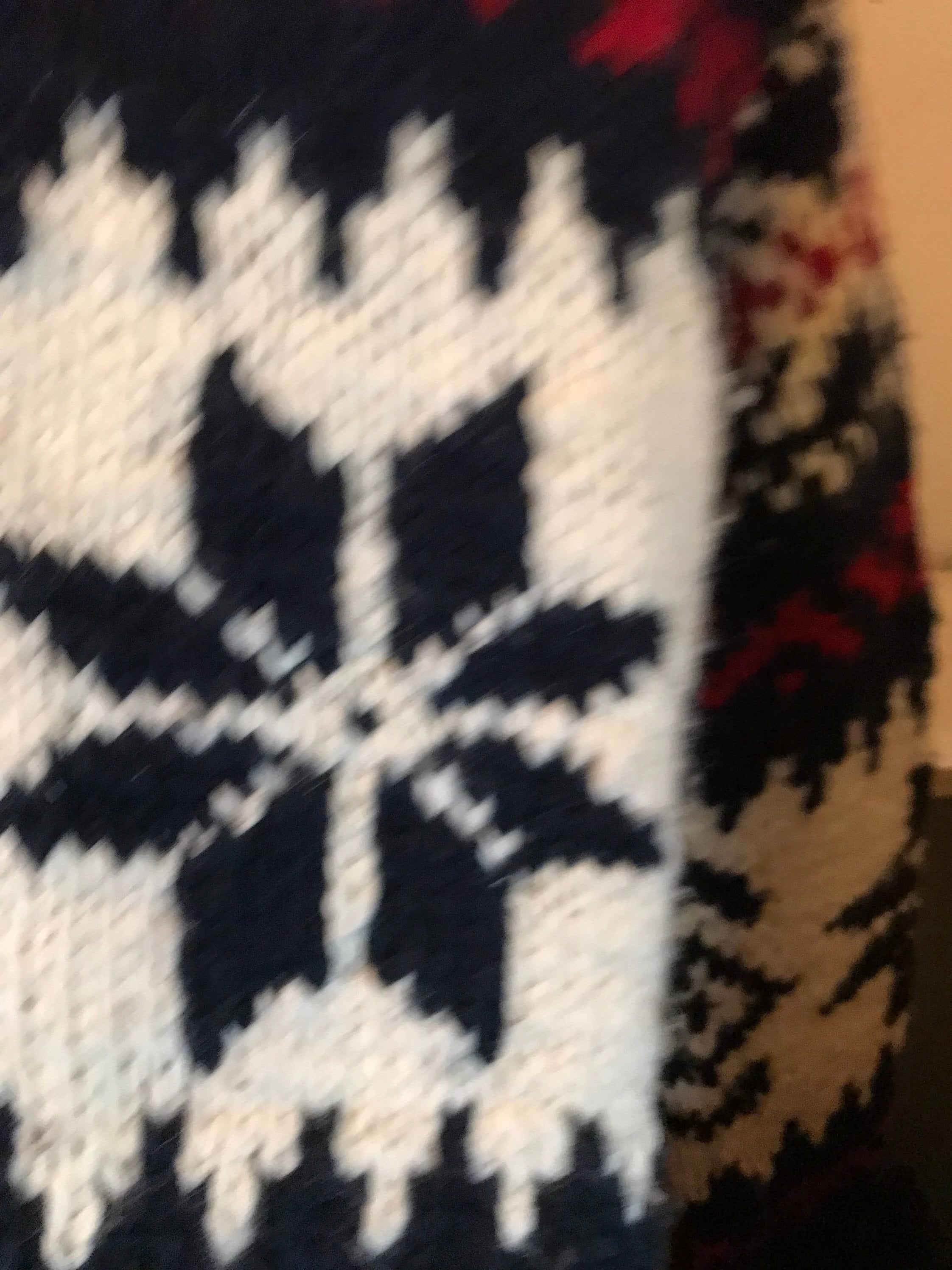 Ralph Lauren Hand Knit Sweater Flag Sweater Cowichan Ski Indian 