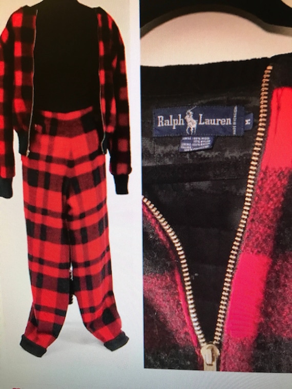 Ralph Lauren Vintage Buffalo Plaid Vintage Jacket
