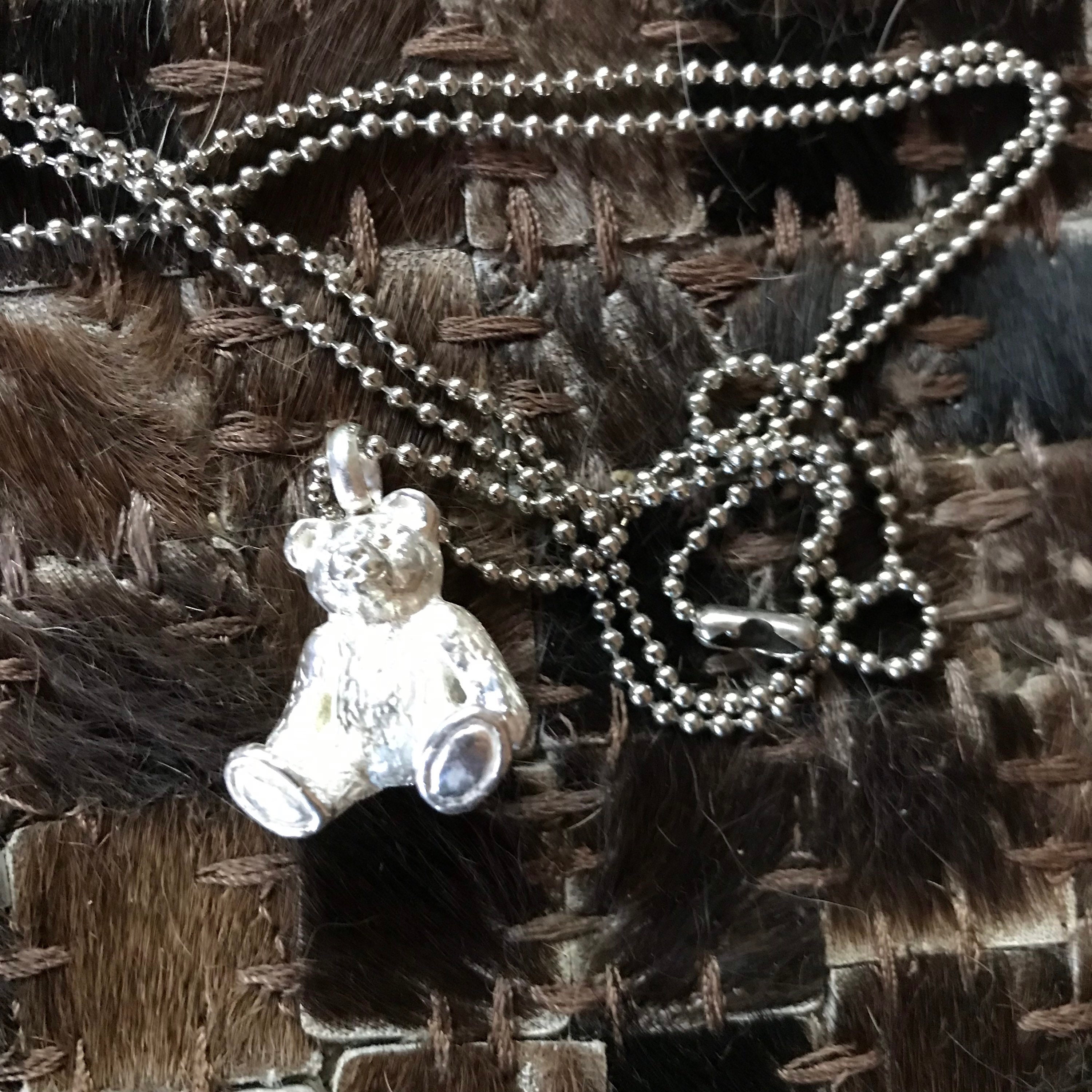 Ralph Lauren Polo Bear Necklace Sterling Silver 925 Vintage Ralph Lauren Polo Bear Necklace Sterling Silver 925 Vintage