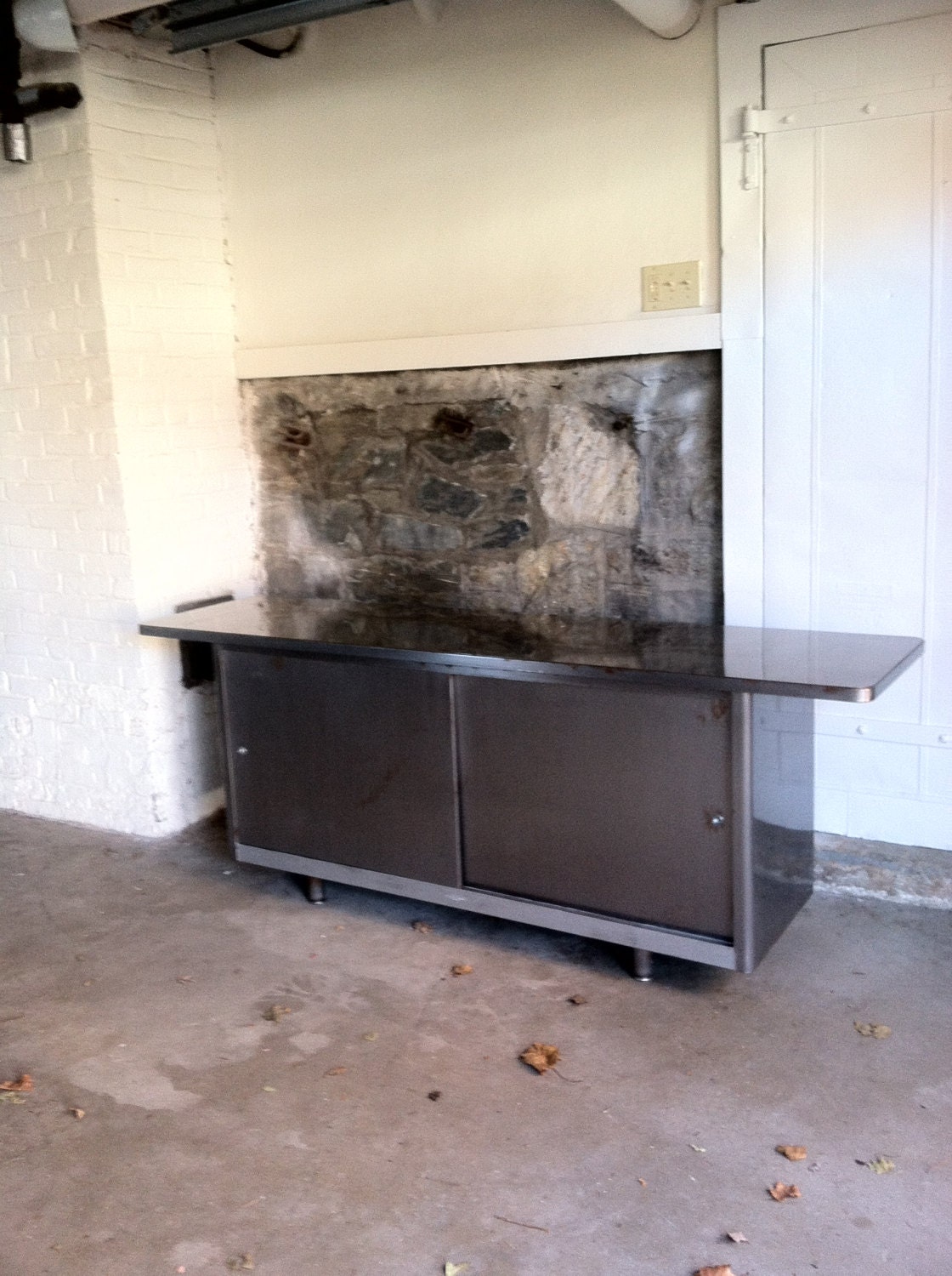 Industrial Sideboard Island Steel Credenza Vintage Mid Century Etsy