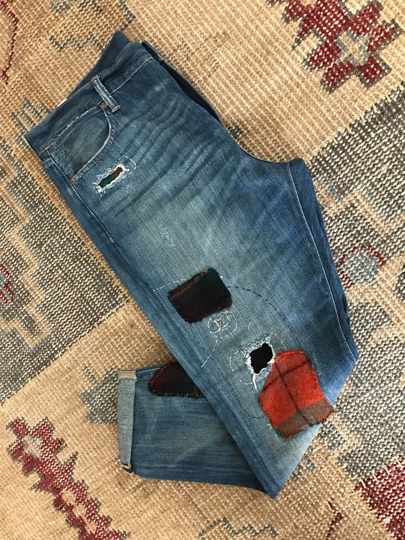 ralph lauren patchwork joggers
