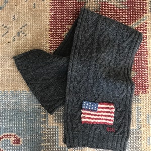 Ralph Lauren Flag Scarf - Etsy