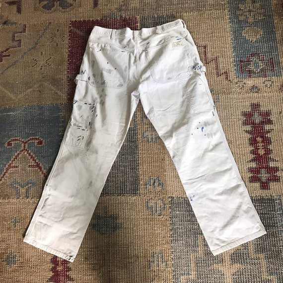 Ralph Lauren Patchwork Paint Splatter Indigo 36 3… - image 2