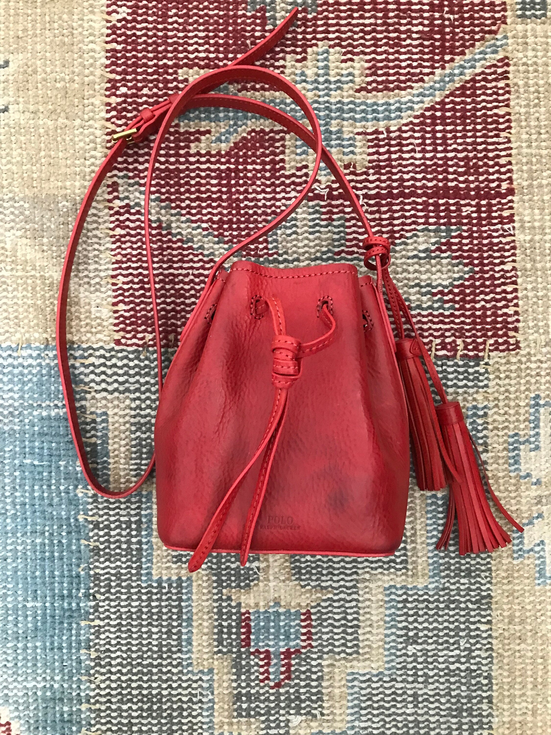80s Vintage Ralph Lauren Oversized Tapestry Carpet Bag With
