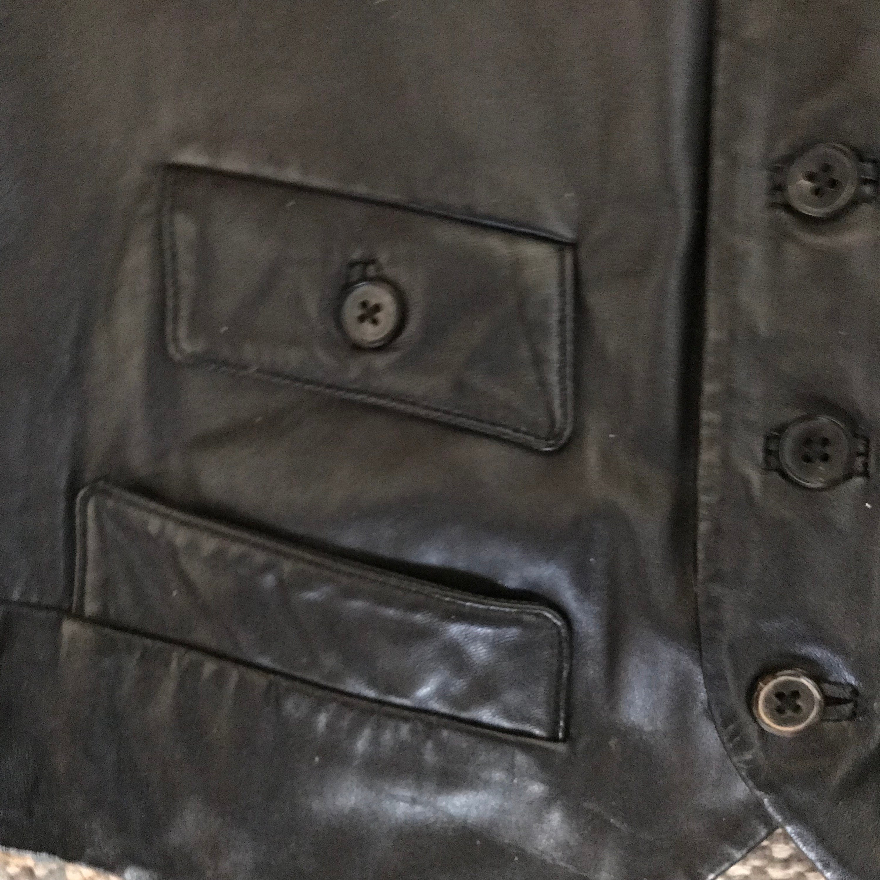 トップス RALPH LAUREN black label / leather vest Ralph Lauren Ralph Lauren Black Label Quilted Microfiber