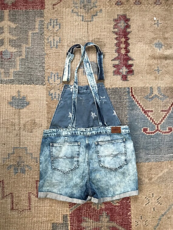 Ralph Lauren Overalls Cutoffs Blue Denim Blue Jea… - image 2