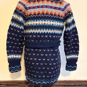 Ralph Lauren Hand Knit Cardigan Vintage Southwest Wool Fairisle Rare image 7