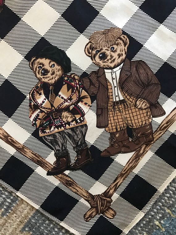 Polo RalphLauren｜ (BEAR SCARF (PC1036-001)) Polo Ralph Lauren Solid Denim Bear Scarf | Dillard's