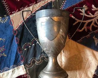 Antique Trophy Cup Silver 1927 Madison N J MORRIS Window Display Loving Cup Award Cup Trophy