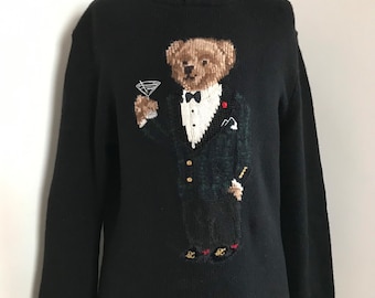 Ralph lauren tuxedo martini bear sweater hotsell