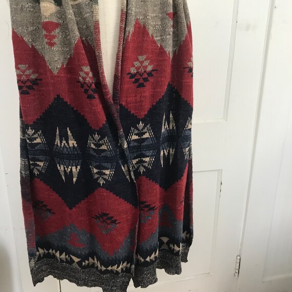 Ralph Lauren Scarf Indian Blanket Serape Shawl Wr… - image 8