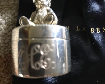 Ralph Lauren Polo Bear Necklace Sterling Silver 925 Vintage Ralph Lauren Polo Bear Necklace Sterling Silver 925 Vintage