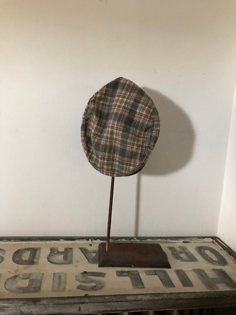 plaid wool cap