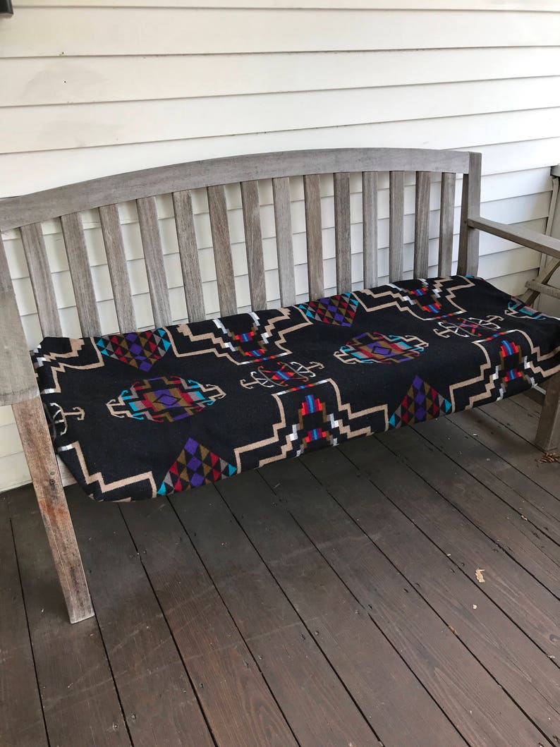 Pendleton Wool Blanket Custom Cushion Bench Cover Wool Etsy