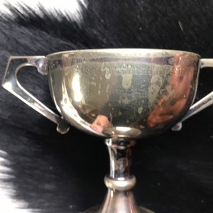 Antique Trophy Cup Newcastle Musical Festival 1954 ENGLISH Trophy Cup Silver plated Loving Cup Award