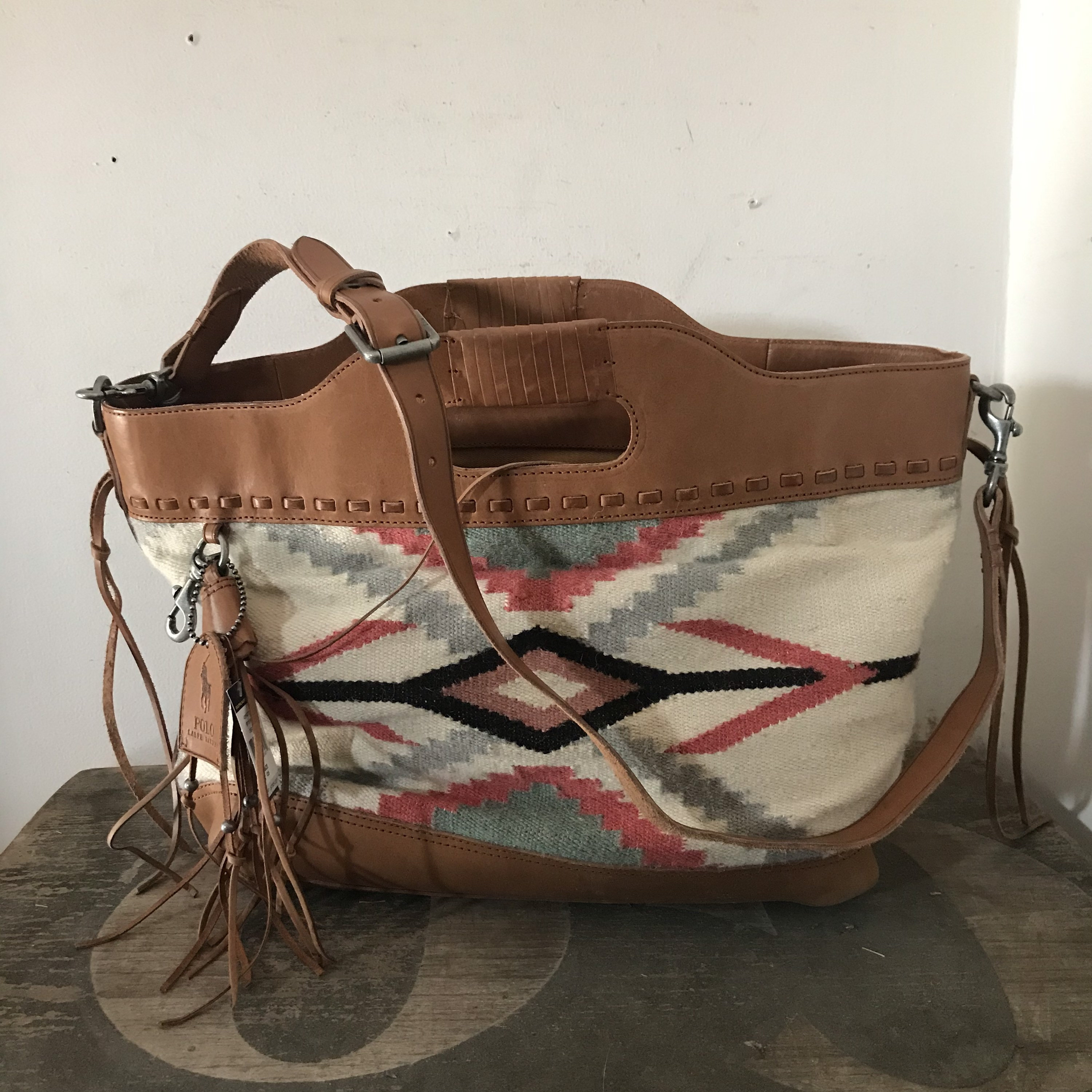 Ralph lauren navajo bag deals