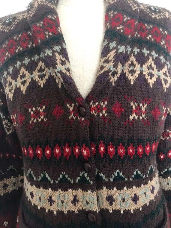 Ralph Lauren Sweater Coat Hand knit Ralph Lauren … - image 6
