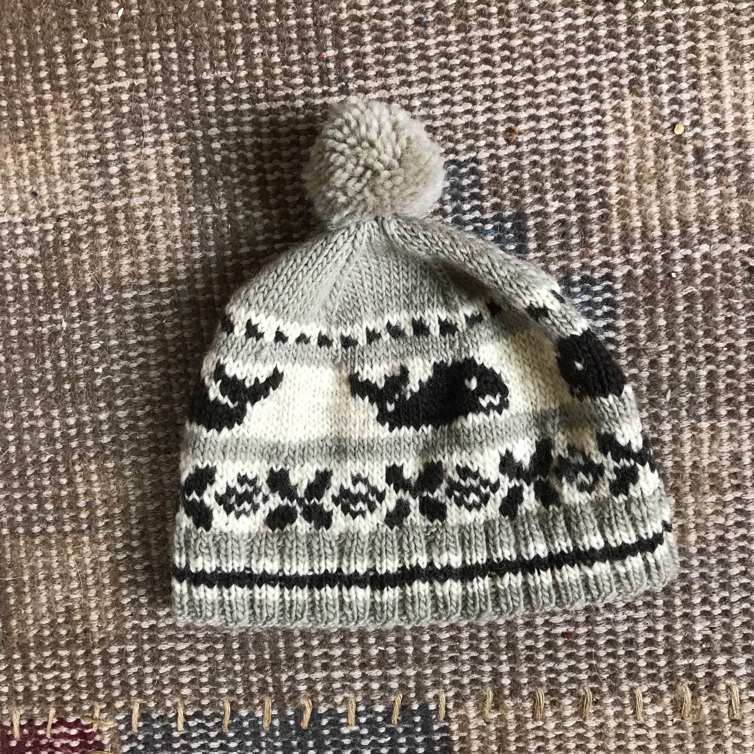 Ralph Lauren Whale Hand Knit Hat Cowhican Salish Native