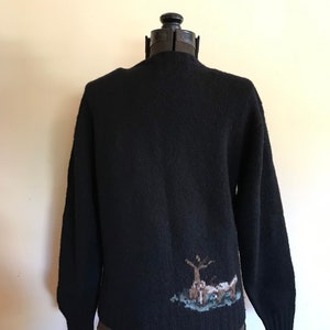 Vintage Ralph Lauren Horse Sweater Hand knit Horse Equestrian Hunt Sweater Americana bild 6