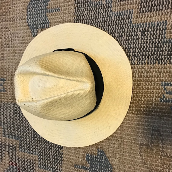 Vintage Ralph Lauren Fedora Woven Straw Wicker Style … Gem